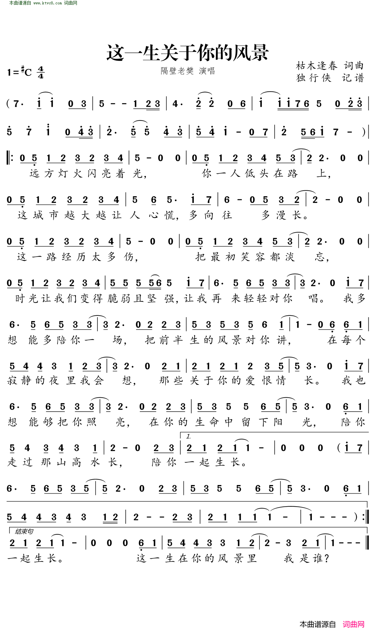 这一生关于你的风景