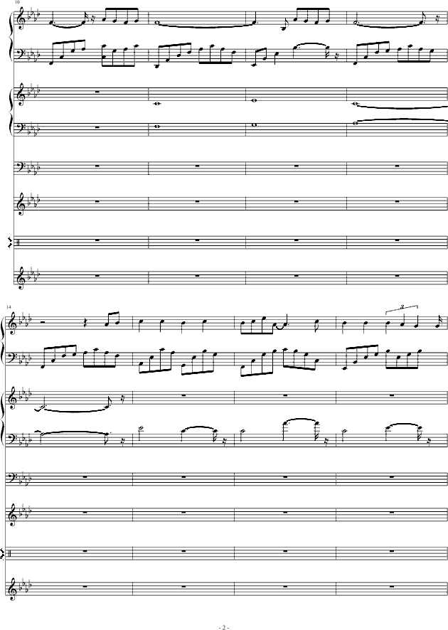 十年钢琴版完美伴奏