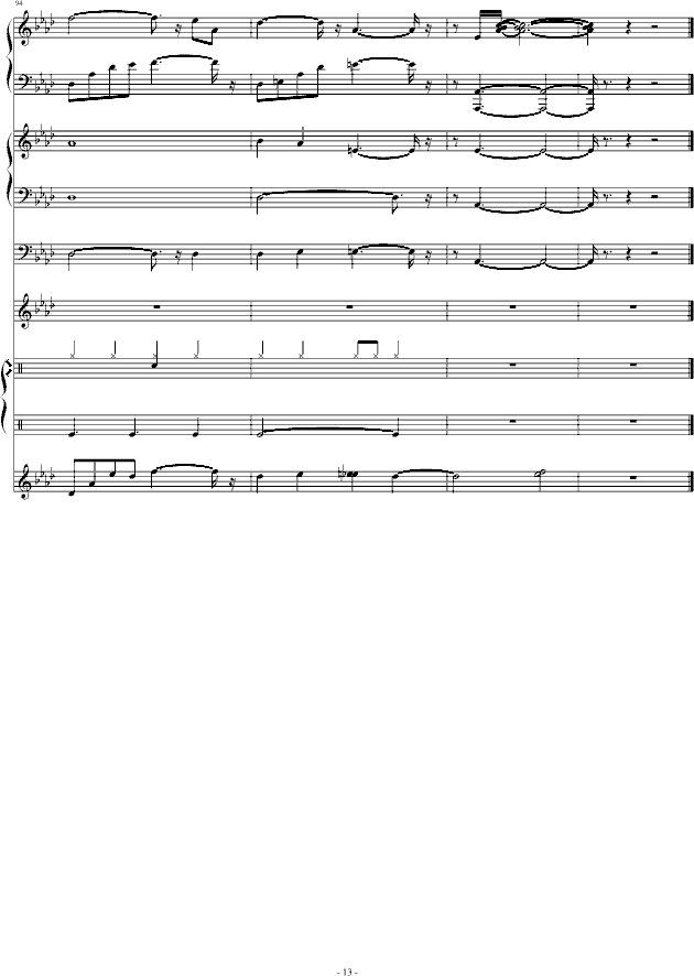十年钢琴版完美伴奏
