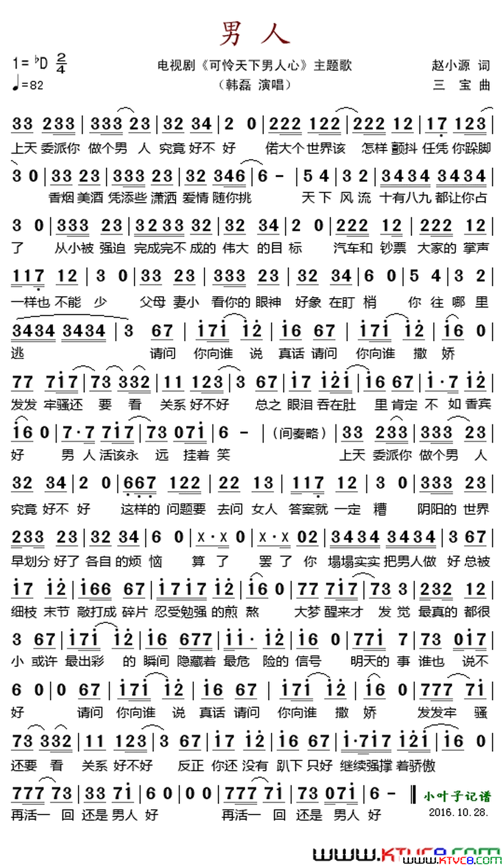 男人(电视剧《可怜天下男人心》主题歌)