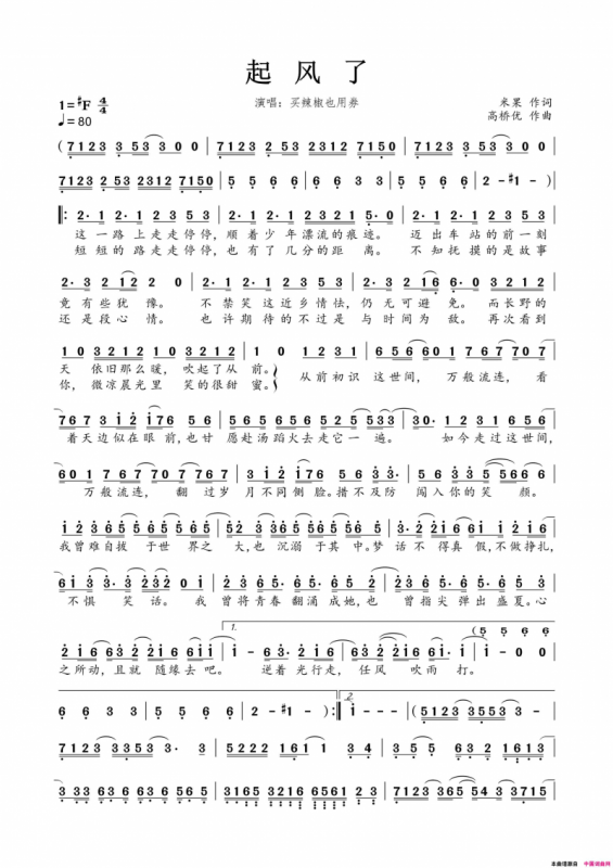 起风了(Cover 高桥优-《ヤキモチ》)