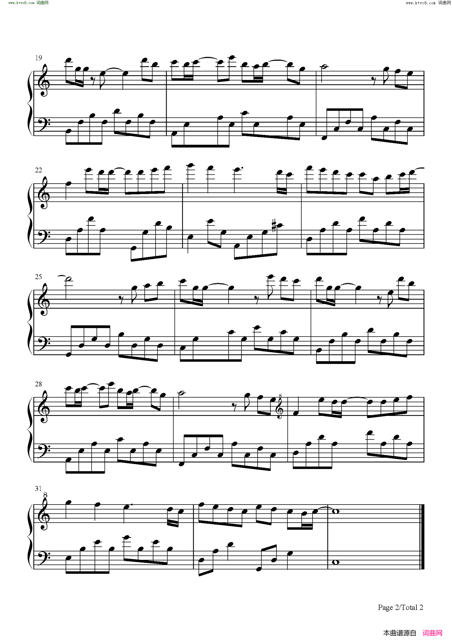 请不要对我说Sorry(C调简单版)