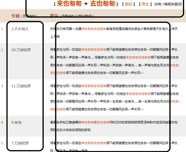 来也匆匆去也匆匆是什么歌的歌词