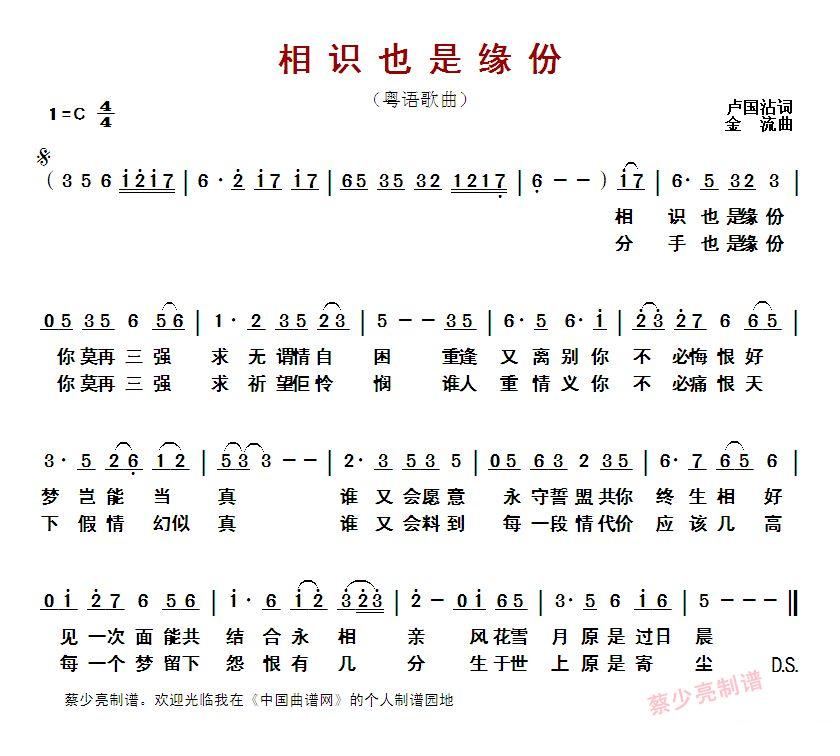 缘分随风飘荡是什么歌的歌词