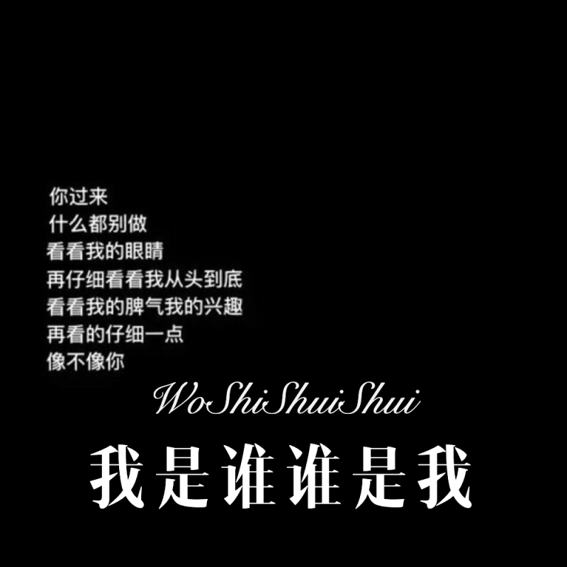 我是谁谁是我是什么歌曲