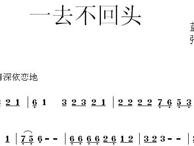 什么原因让你一去不回头什么歌