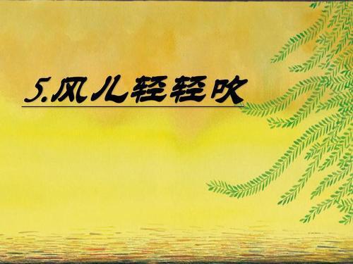风轻轻的吹过雨慢慢的飘落什么歌