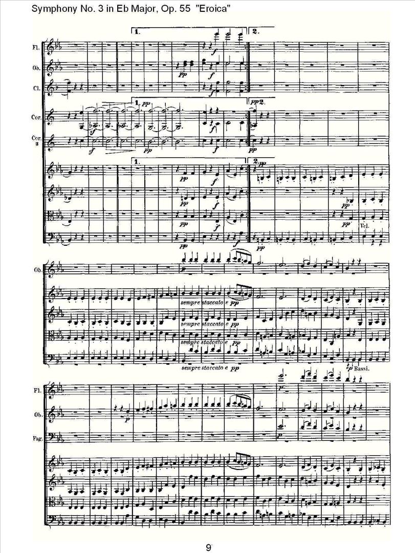 英雄交响曲简谱