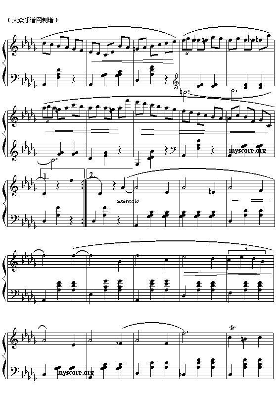 小狗圆舞曲简谱