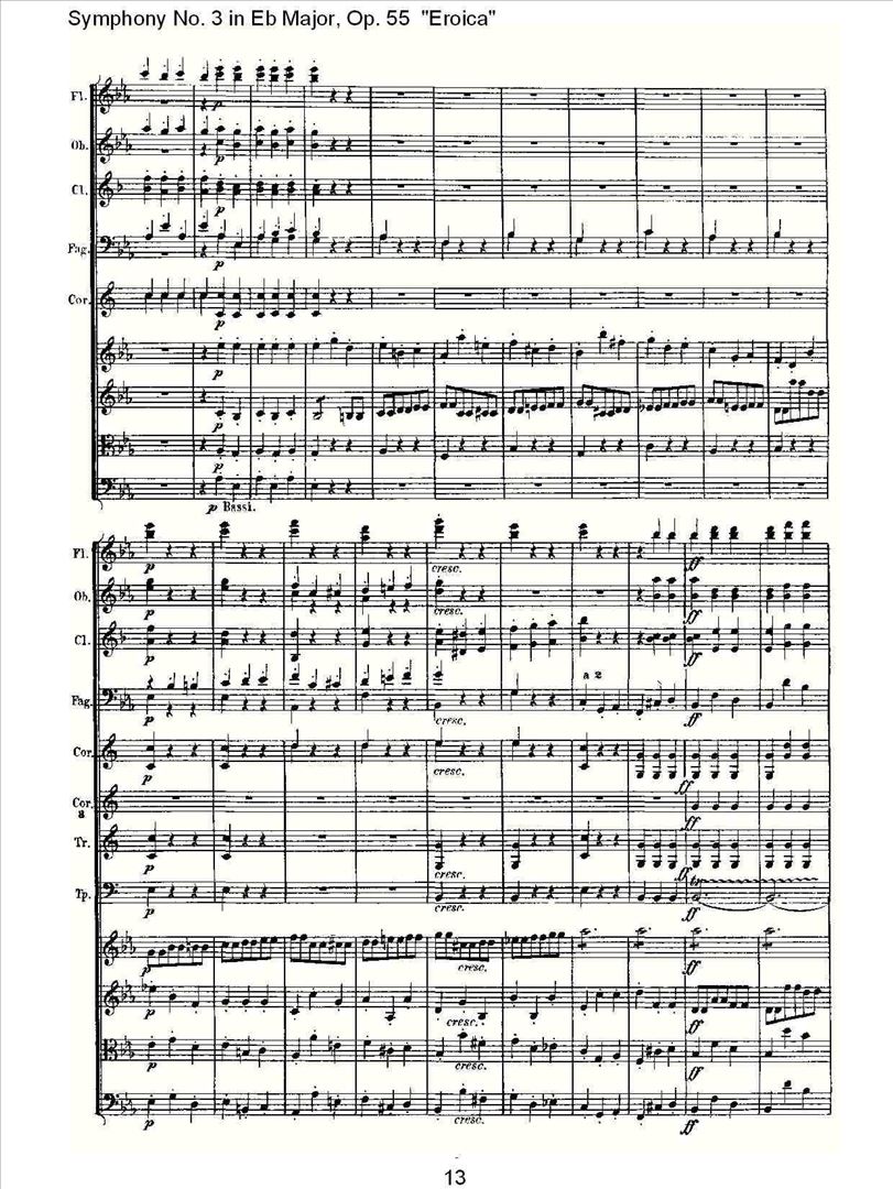 英雄交响曲简谱