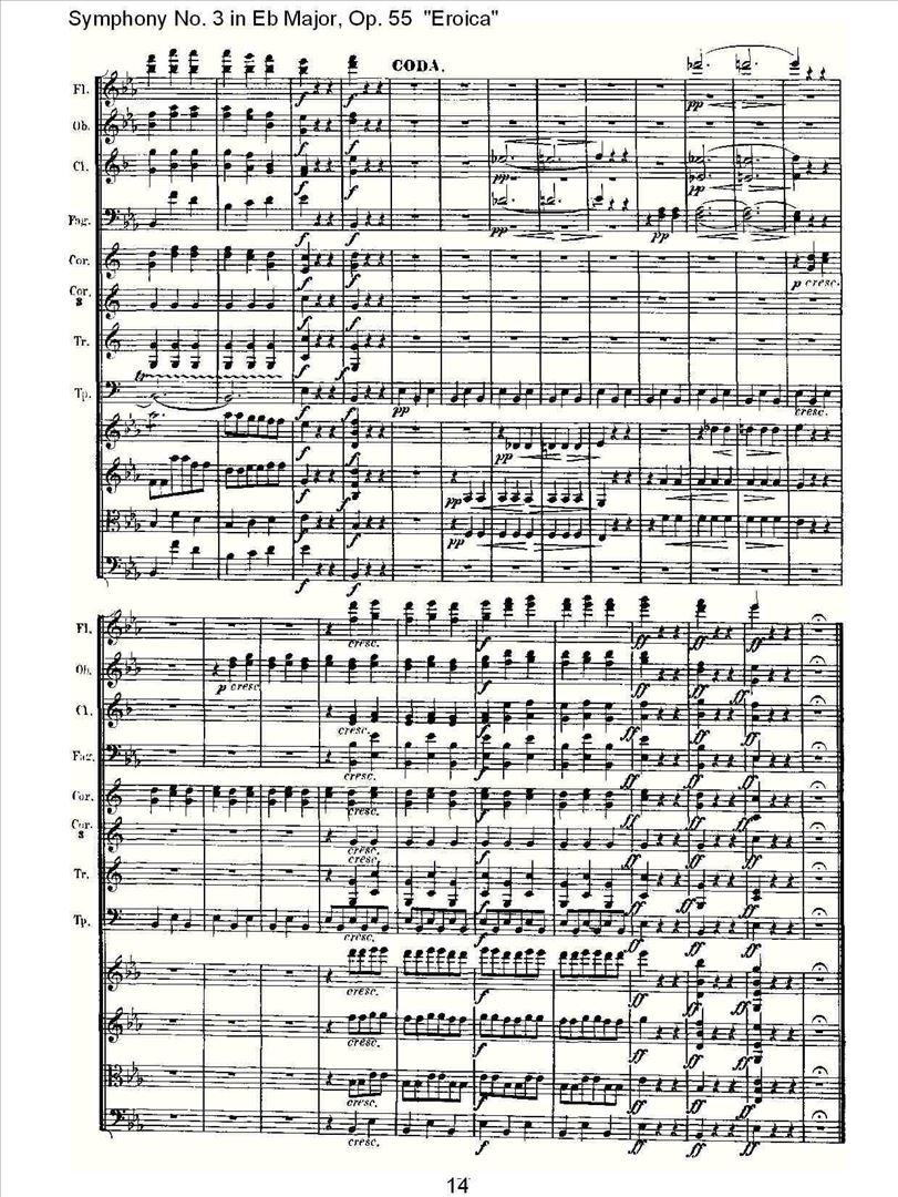 英雄交响曲简谱