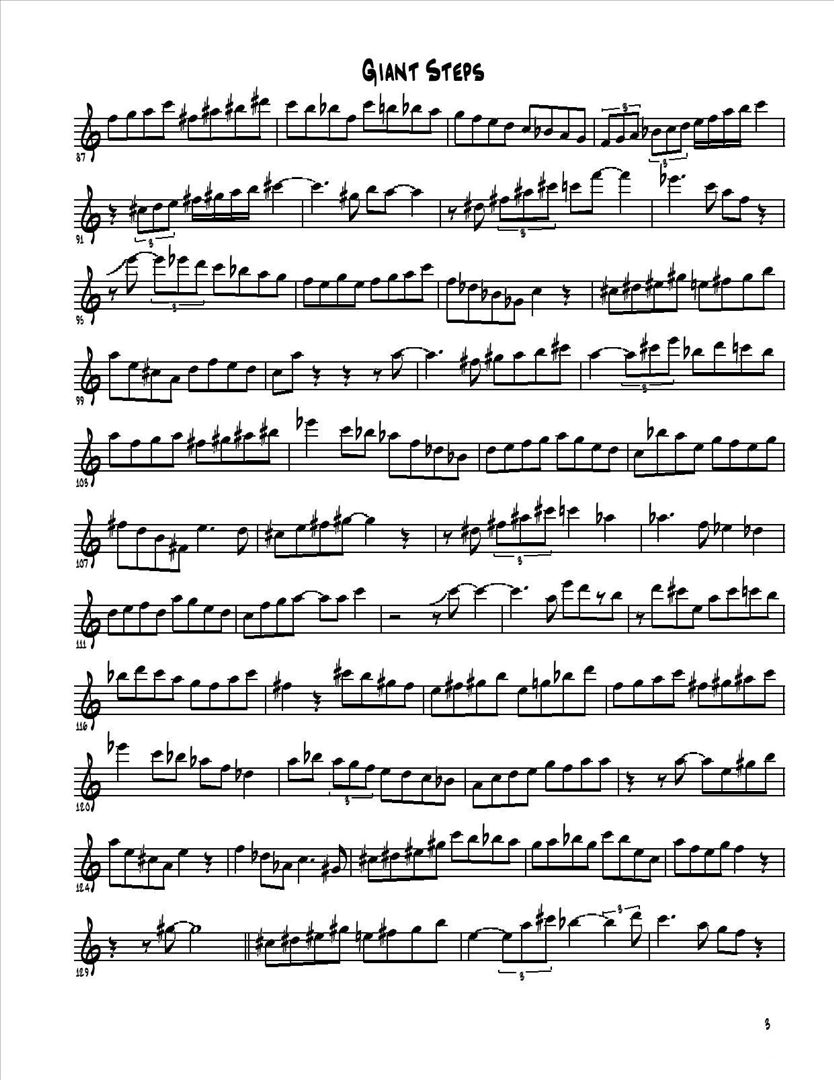 GiantSteps简谱