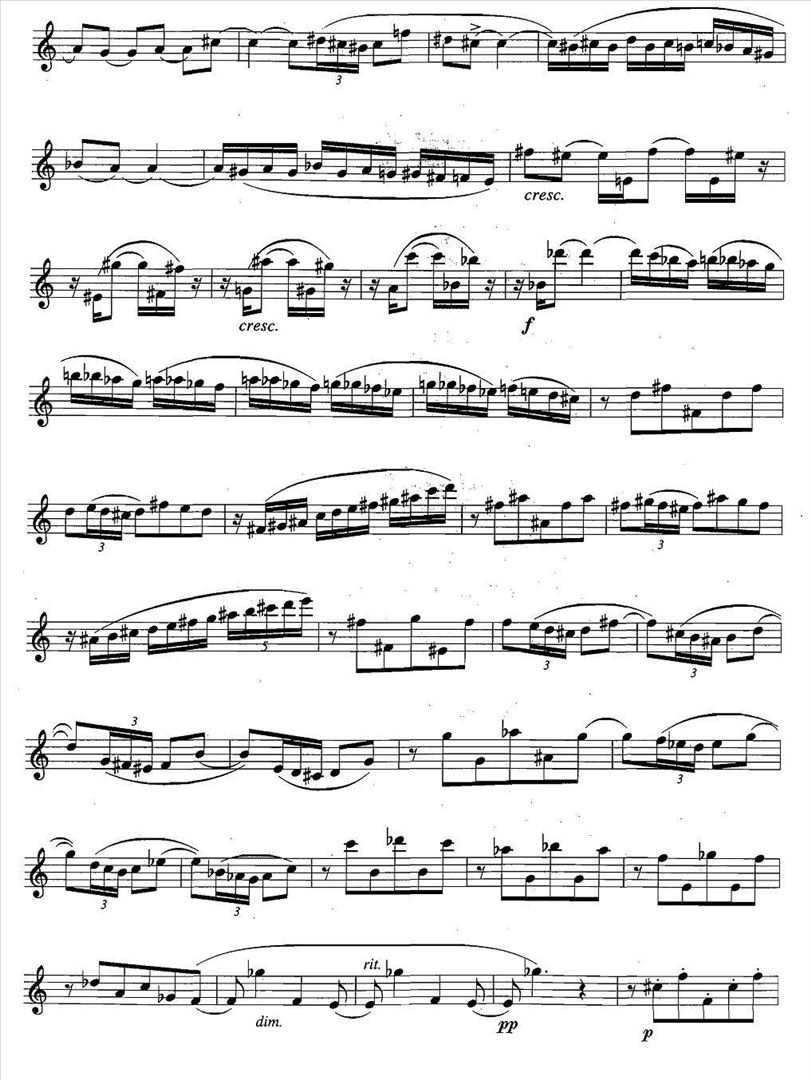 萨克斯练习曲合集节拍与音型转换练习简谱