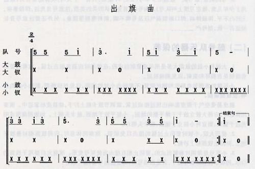出旗曲简谱
