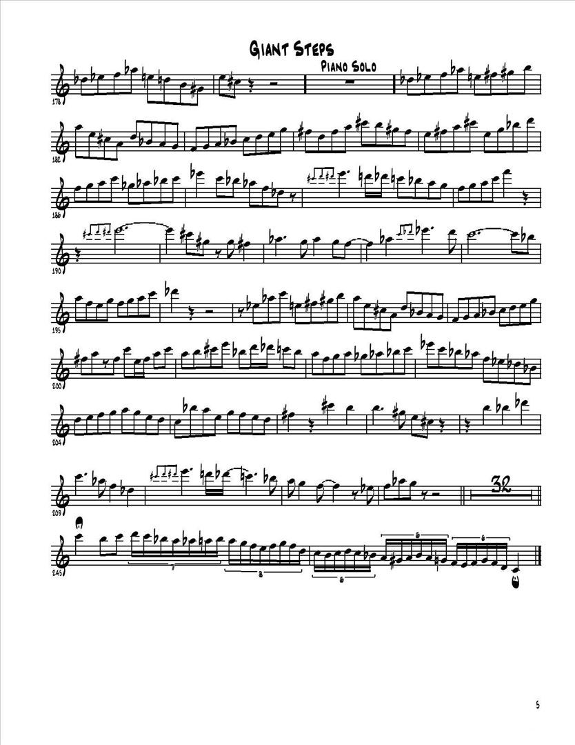 GiantSteps简谱