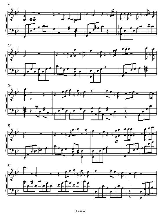 你是我的天使简谱