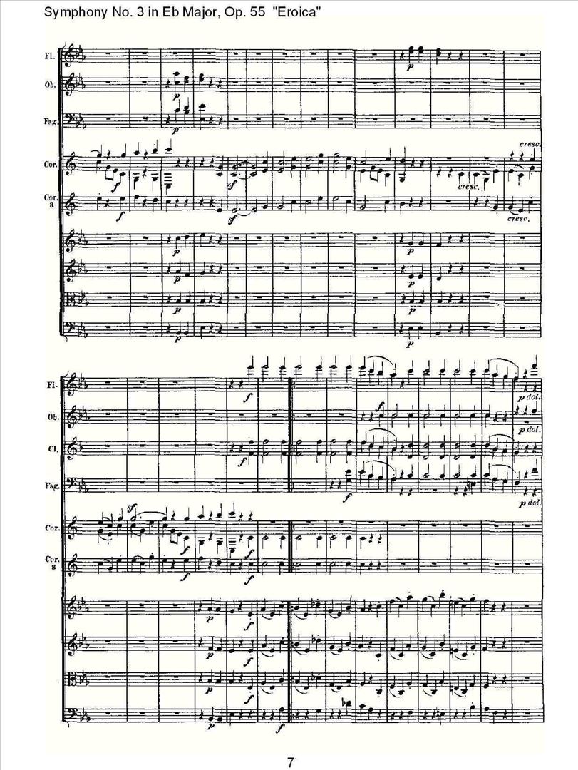 英雄交响曲简谱