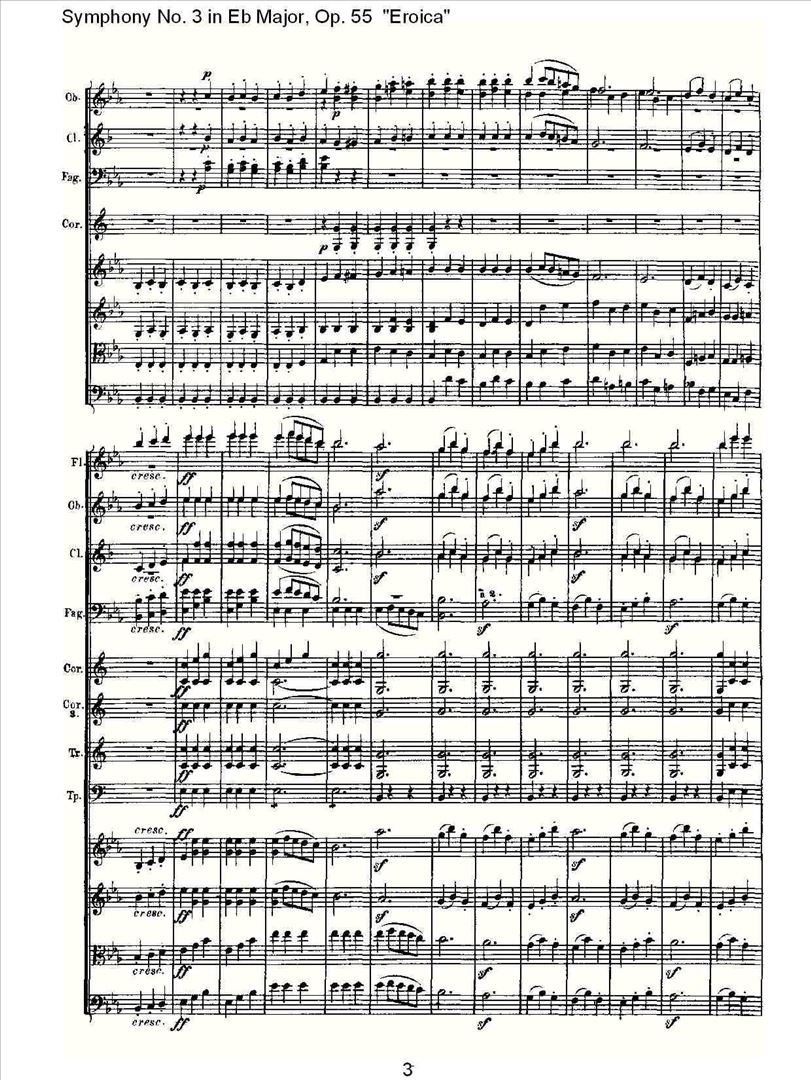 英雄交响曲简谱