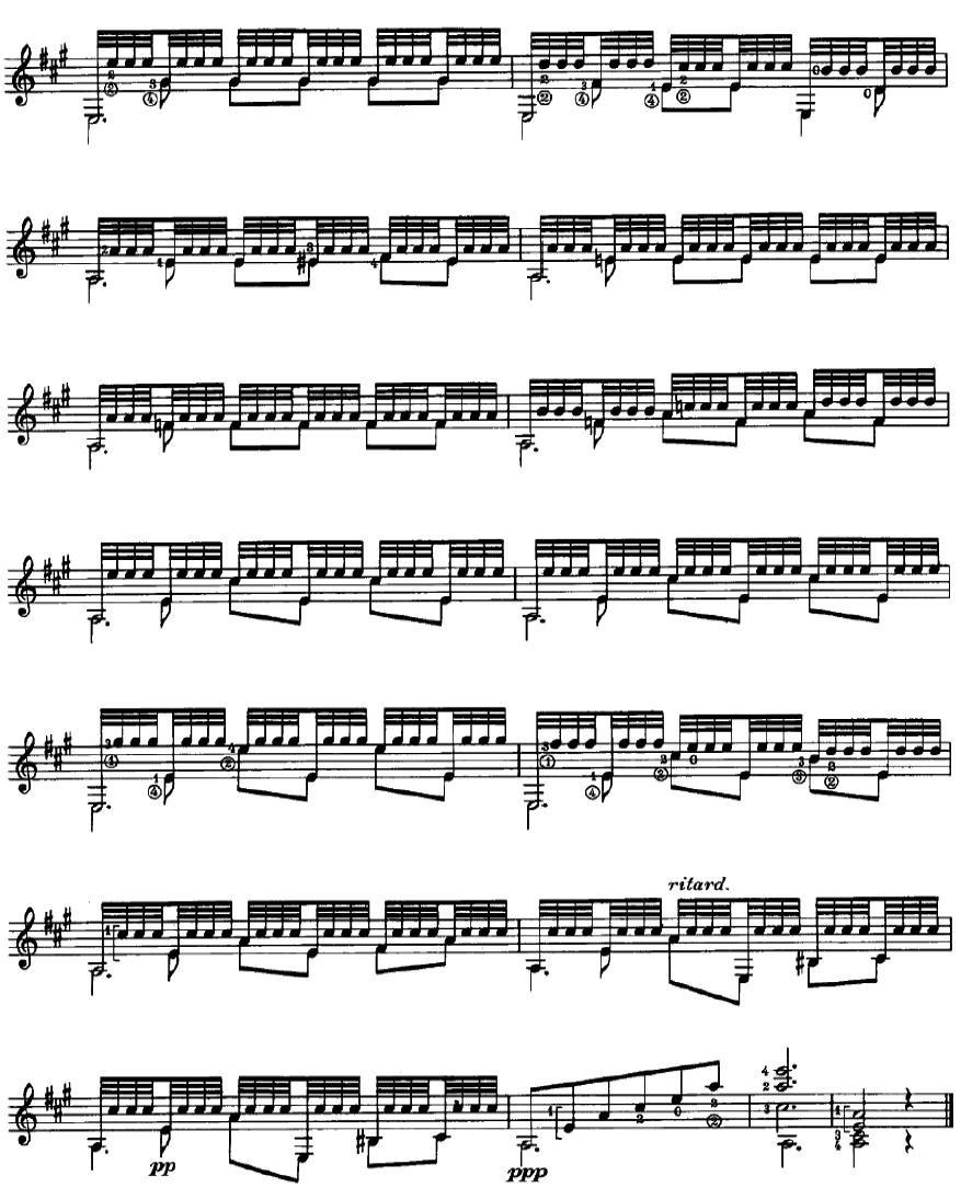 阿尔汉布拉宫的回忆简谱