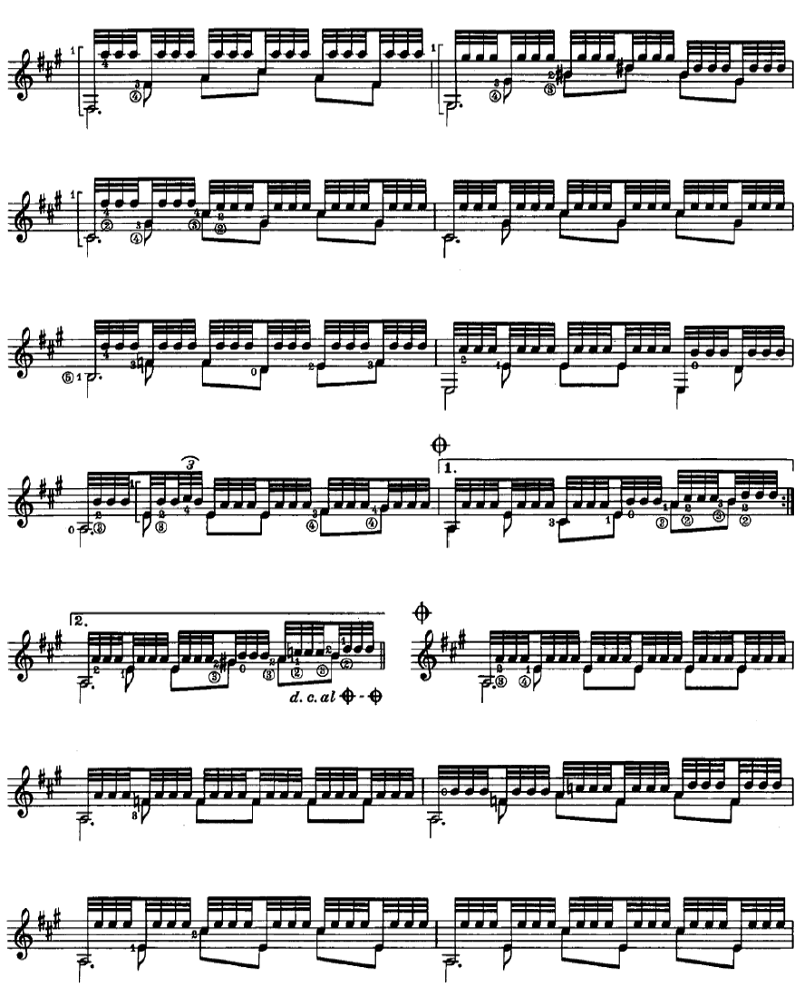 阿尔汉布拉宫的回忆简谱