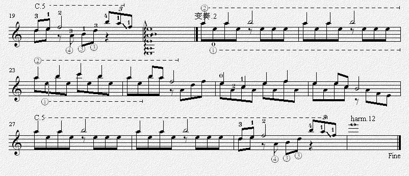 樱花吉他独奏谱全把位练习简谱