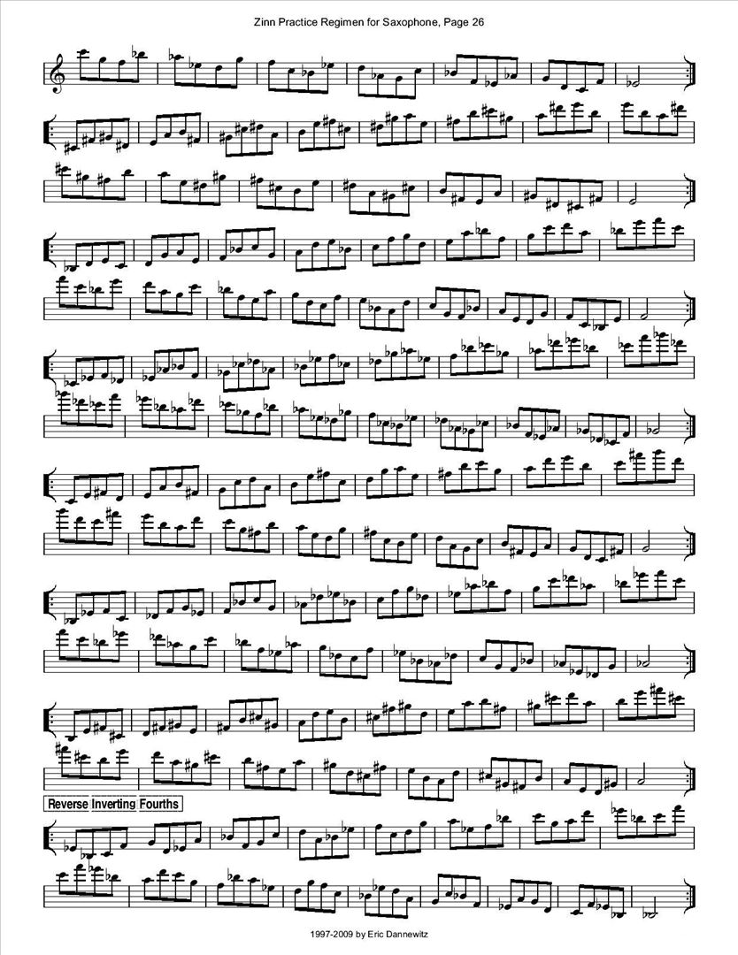 ZinnRegimenSax2009练习曲简谱