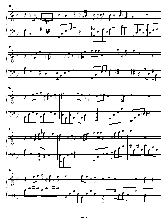 你是我的天使简谱