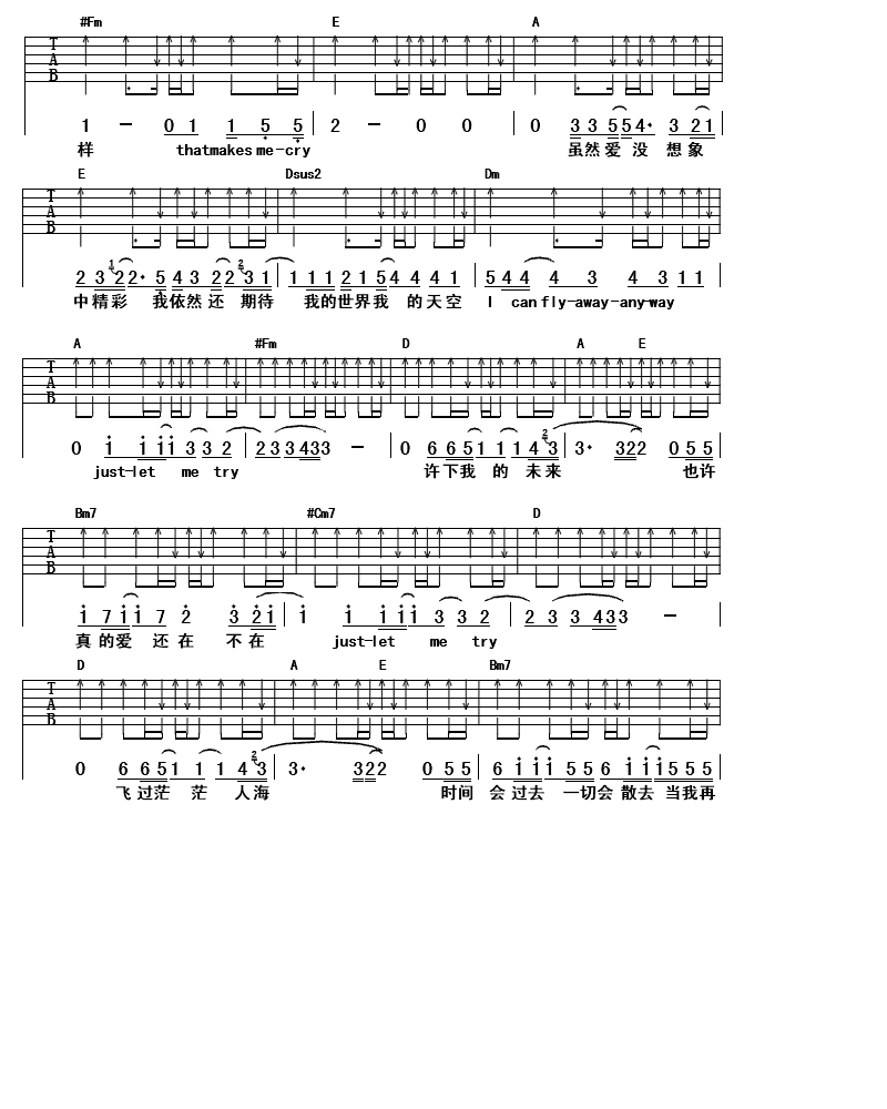 有一天我会回来简谱