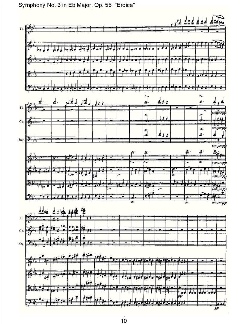 英雄交响曲简谱