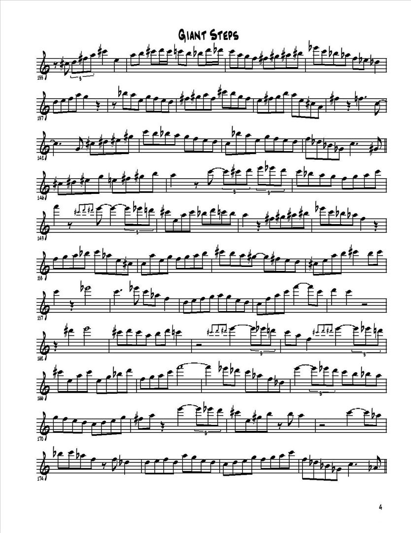 GiantSteps简谱