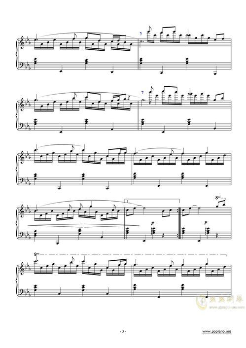 《女儿情》原唱曲谱，女儿情钢琴谱简谱