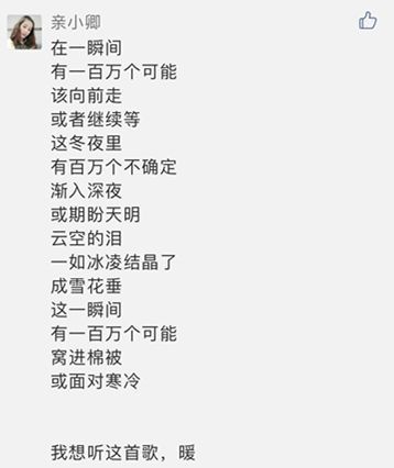 一百万个可能歌表达什么情感，一百万个可能讲述的故事