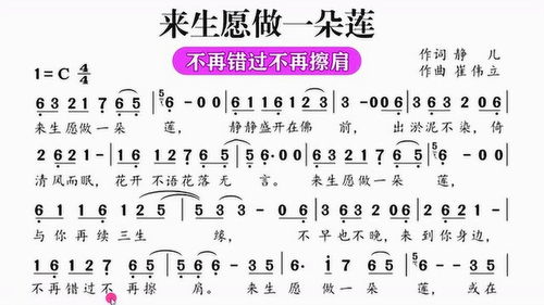 一朵莲花歌曲原唱，歌曲《来生愿做一朵莲》