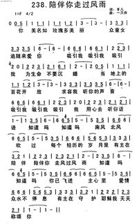 不管风雨淋湿我的心什么歌，歌曲巜你是陪我走过风雨的人