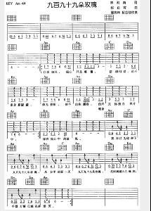 九十九步歌词全部，九百九十九朵玫瑰 歌词