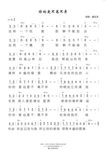 你在爱就在歌词完整版，你的爱不离不弃歌谱