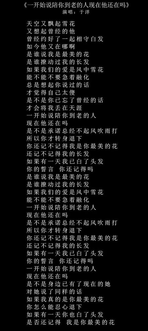 你还记得吗歌曲原唱，一开始说陪你到老的人原唱男版