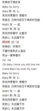 原谅我一次表达什么情感，原谅我一次的歌词