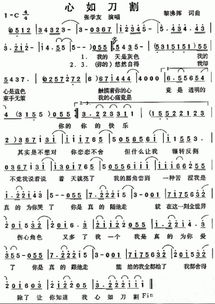 心如刀割歌曲原唱,心如刀割歌曲