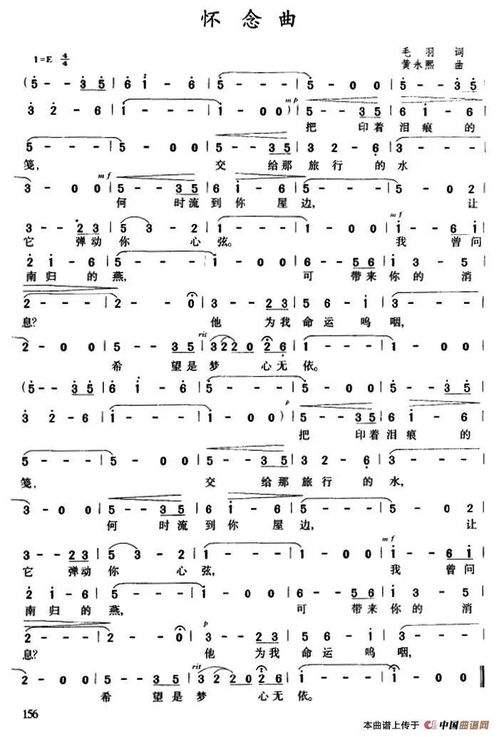 怀念这首歌表达什么，歌曲怀念曲创作背景