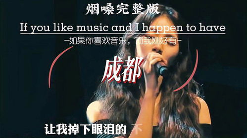 成都表达了什么情感，男的给女的唱成都这首歌