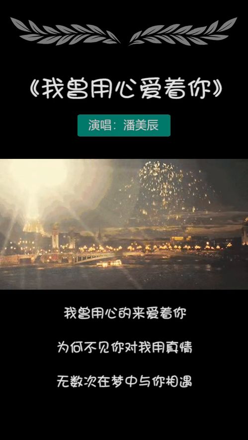 我曾用心爱着你谁写的,《我曾用心爱着你》歌词